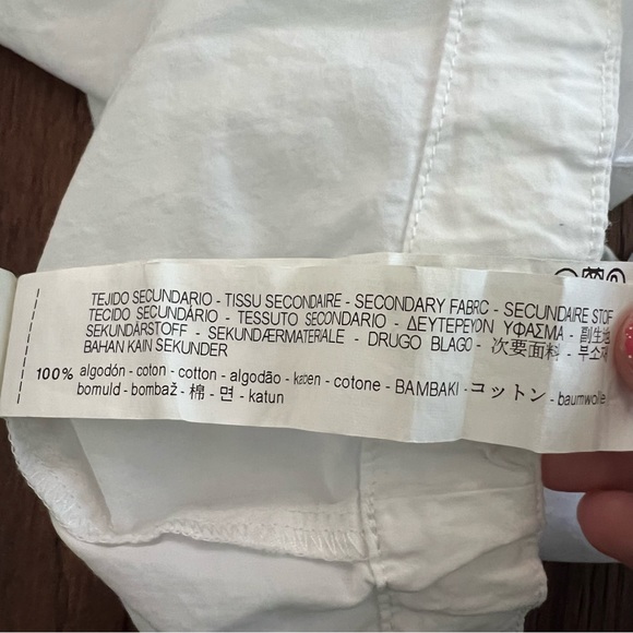 Zara Cotton Cold Shoulder Top - Picture 6 of 9